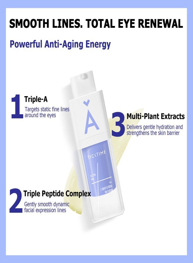 كريم تيك تايم الليلي لشدّ وتجديد منطقة العين - تركيبة ثلاثية من الريتينويد والببتيد للتجاعيد، وشدّ البشرة، والهالات السوداء | 15 مل - Image 2